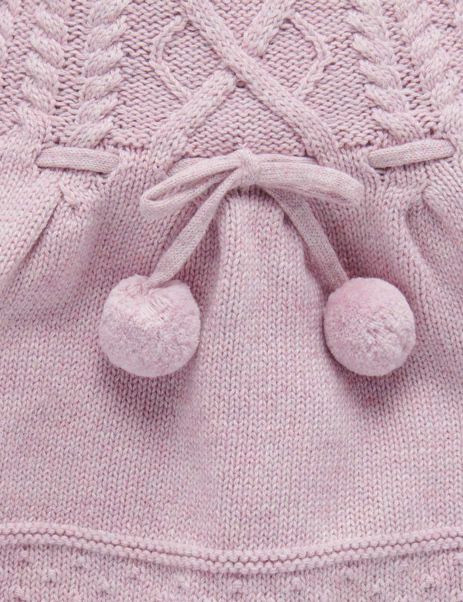 Cable Dress - Lavender Melange