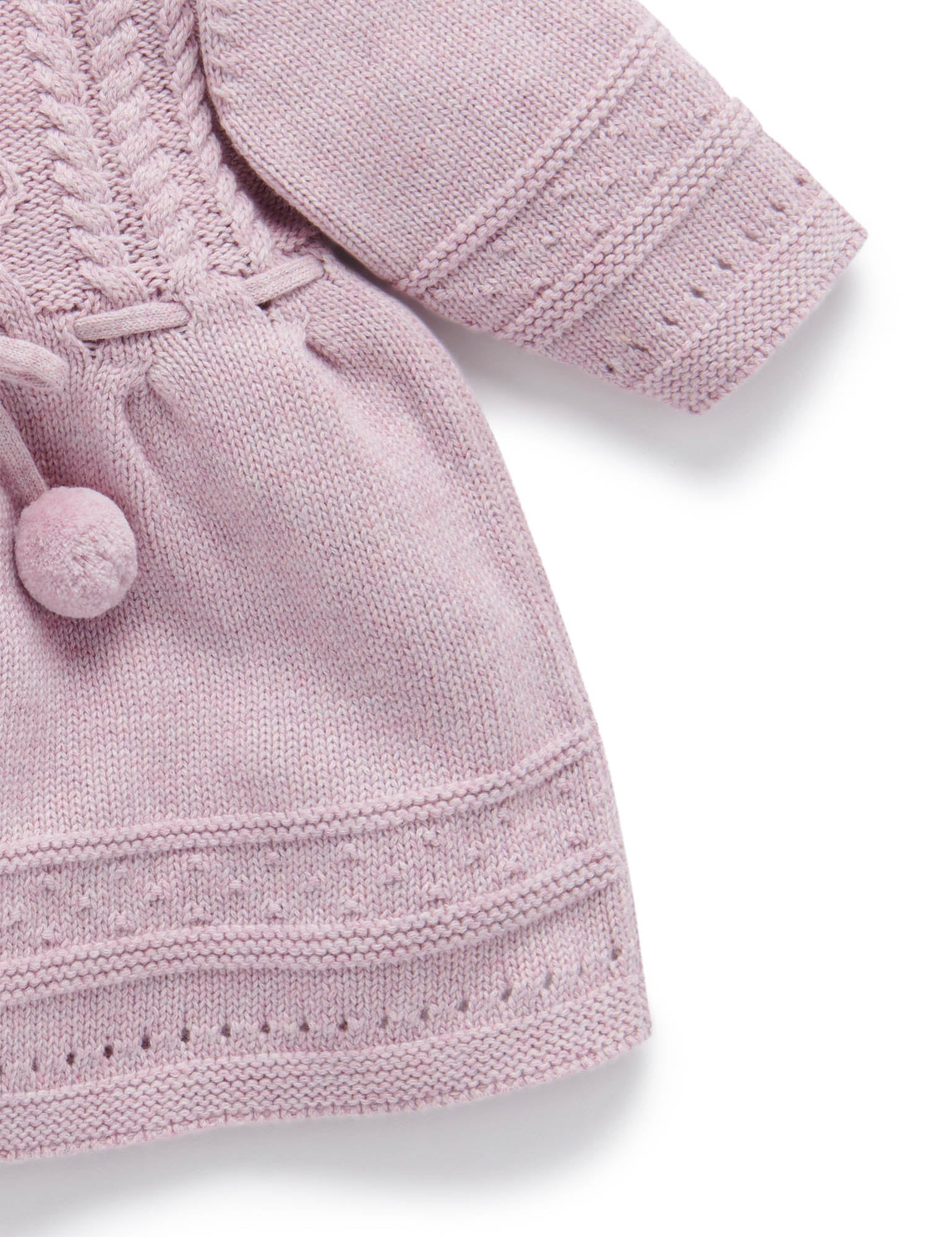 Cable Dress - Lavender Melange
