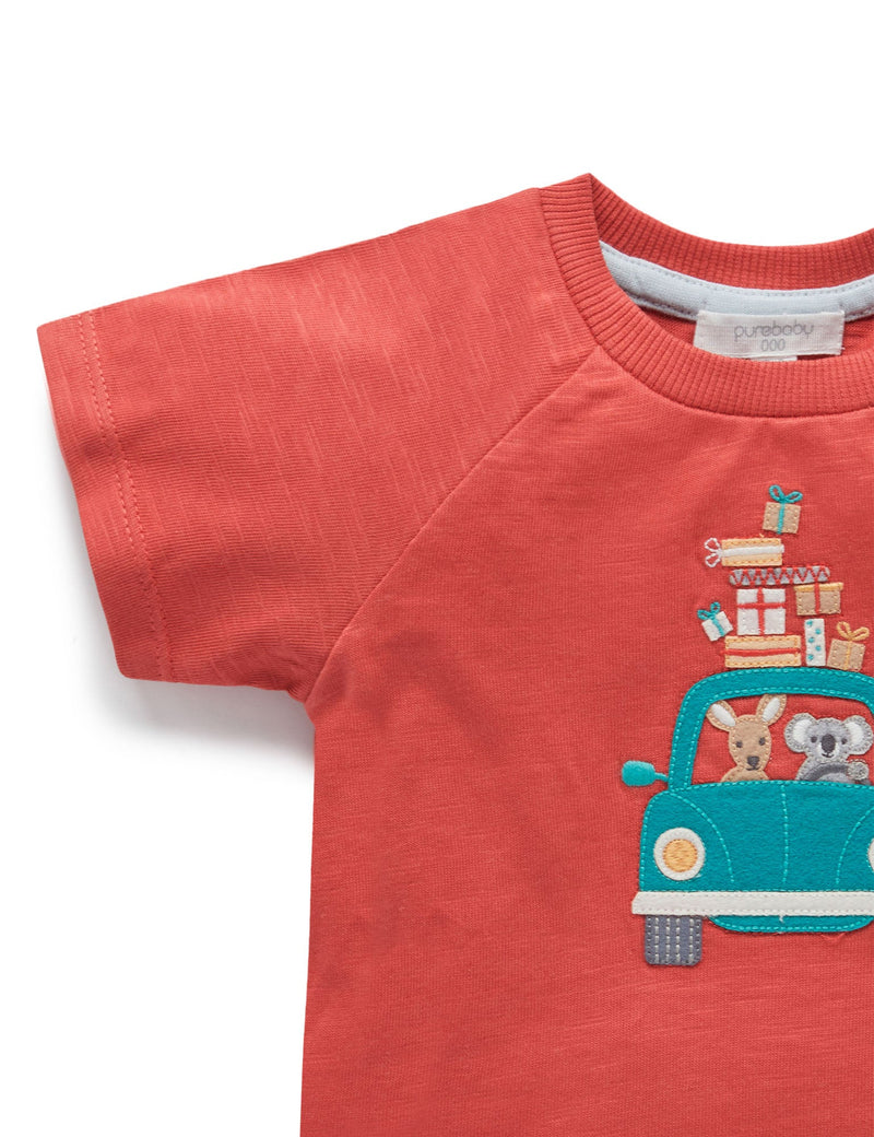 Christmas T Shirt - Vintage Red