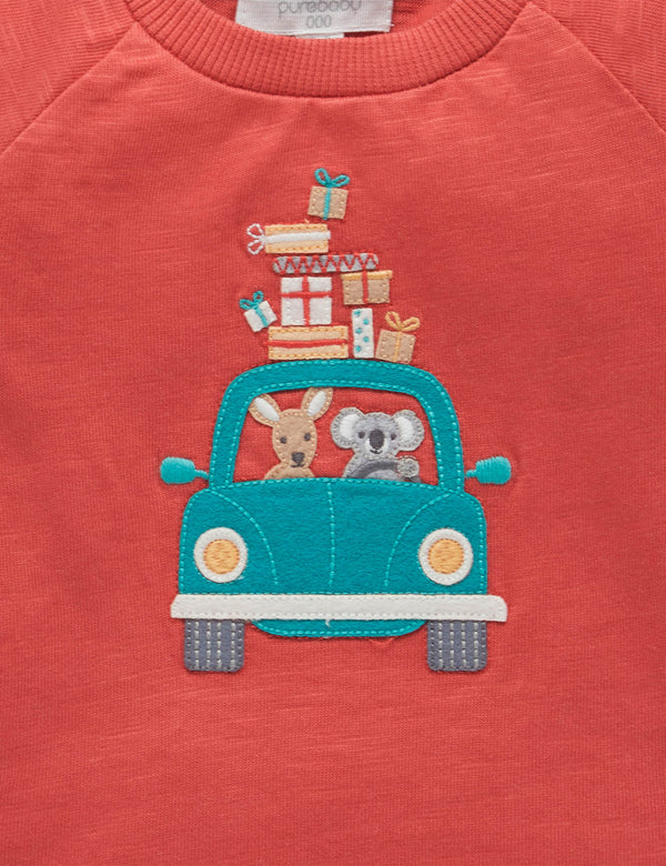 Christmas T Shirt - Vintage Red