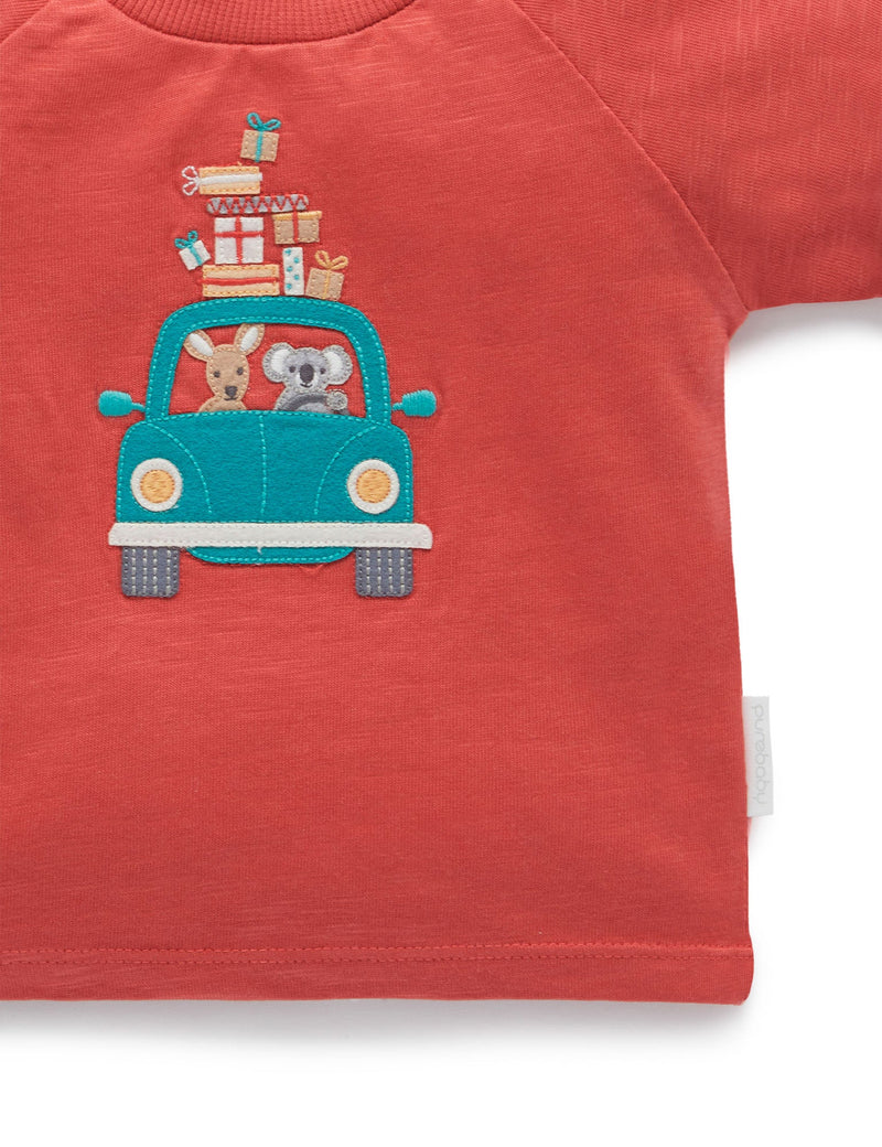 Christmas T Shirt - Vintage Red
