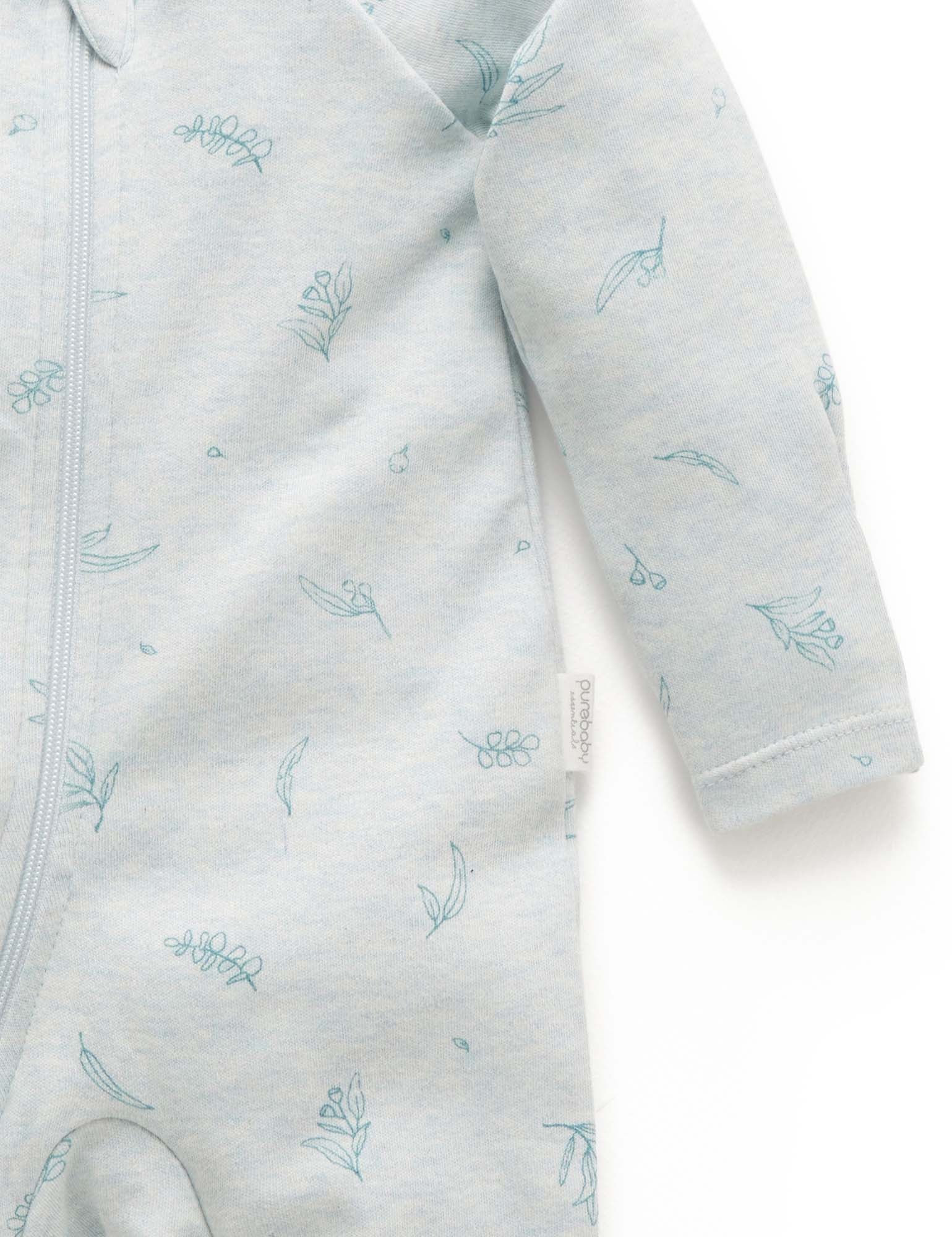Zip Growsuit - Mint Eucalyptus