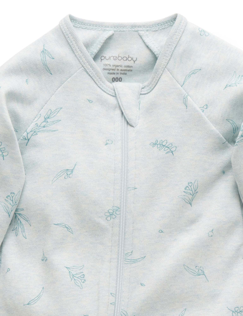 Zip Growsuit - Mint Eucalyptus