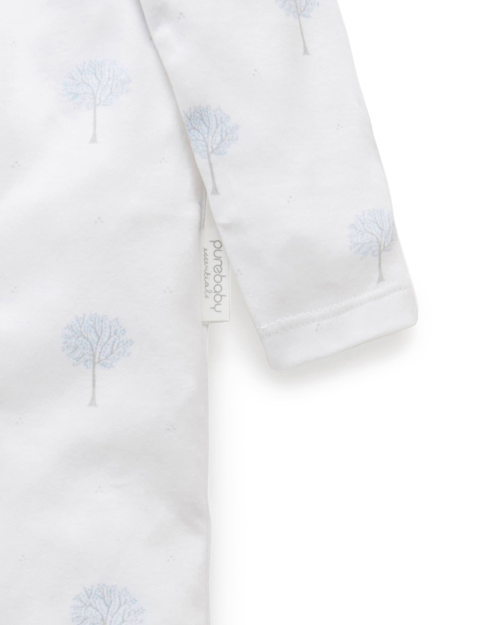 Zip Growsuit - Pale Blue Tree