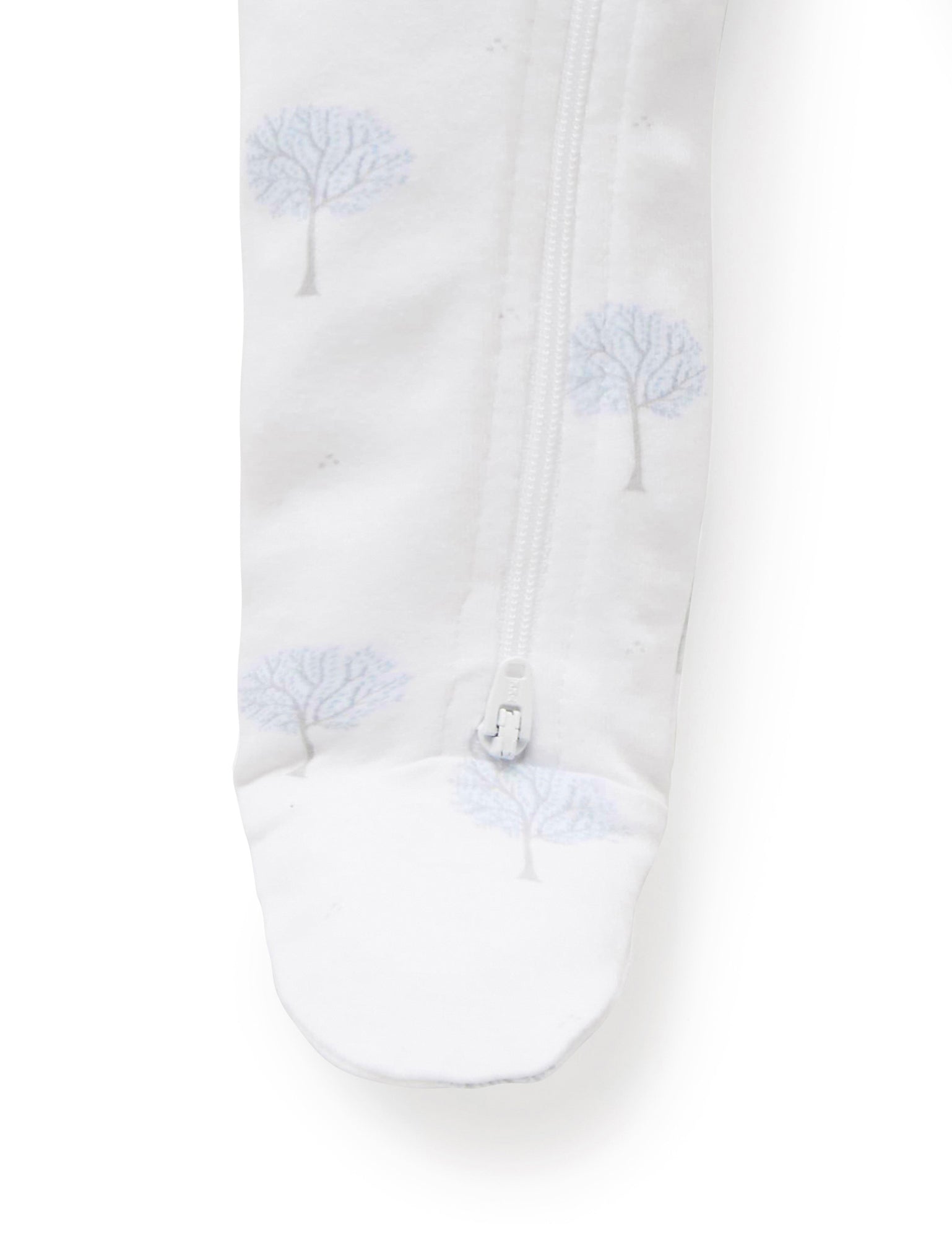 Zip Growsuit - Pale Blue Tree