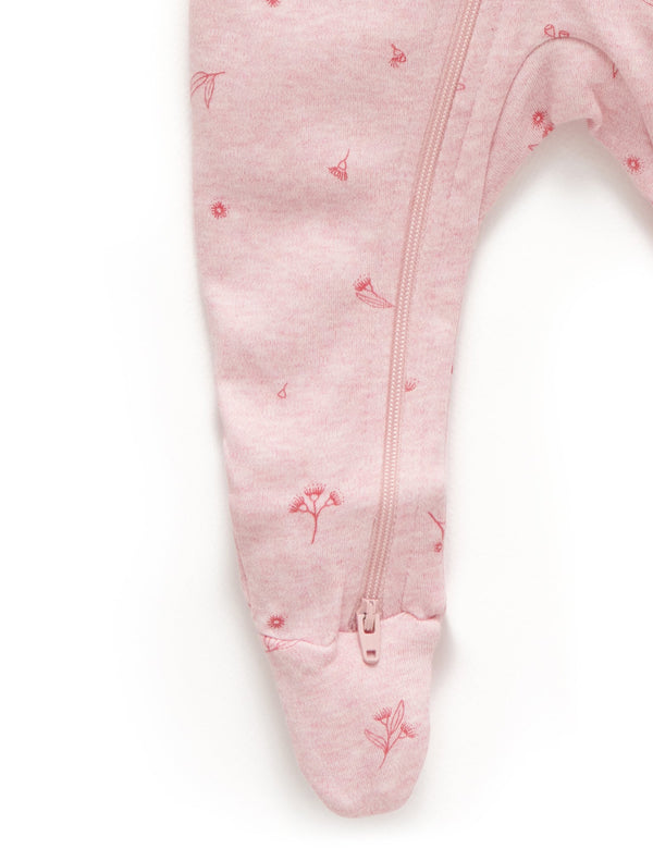 Zip Growsuit - Peony Blossom