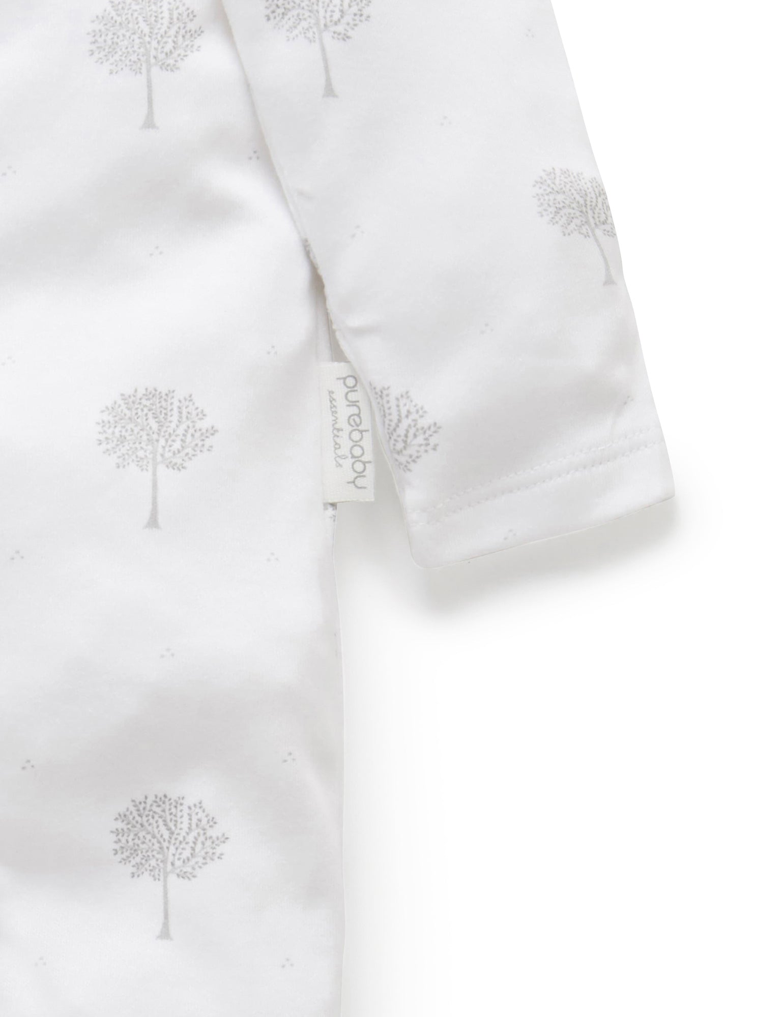 Zip Growsuit - Pale Grey Tree