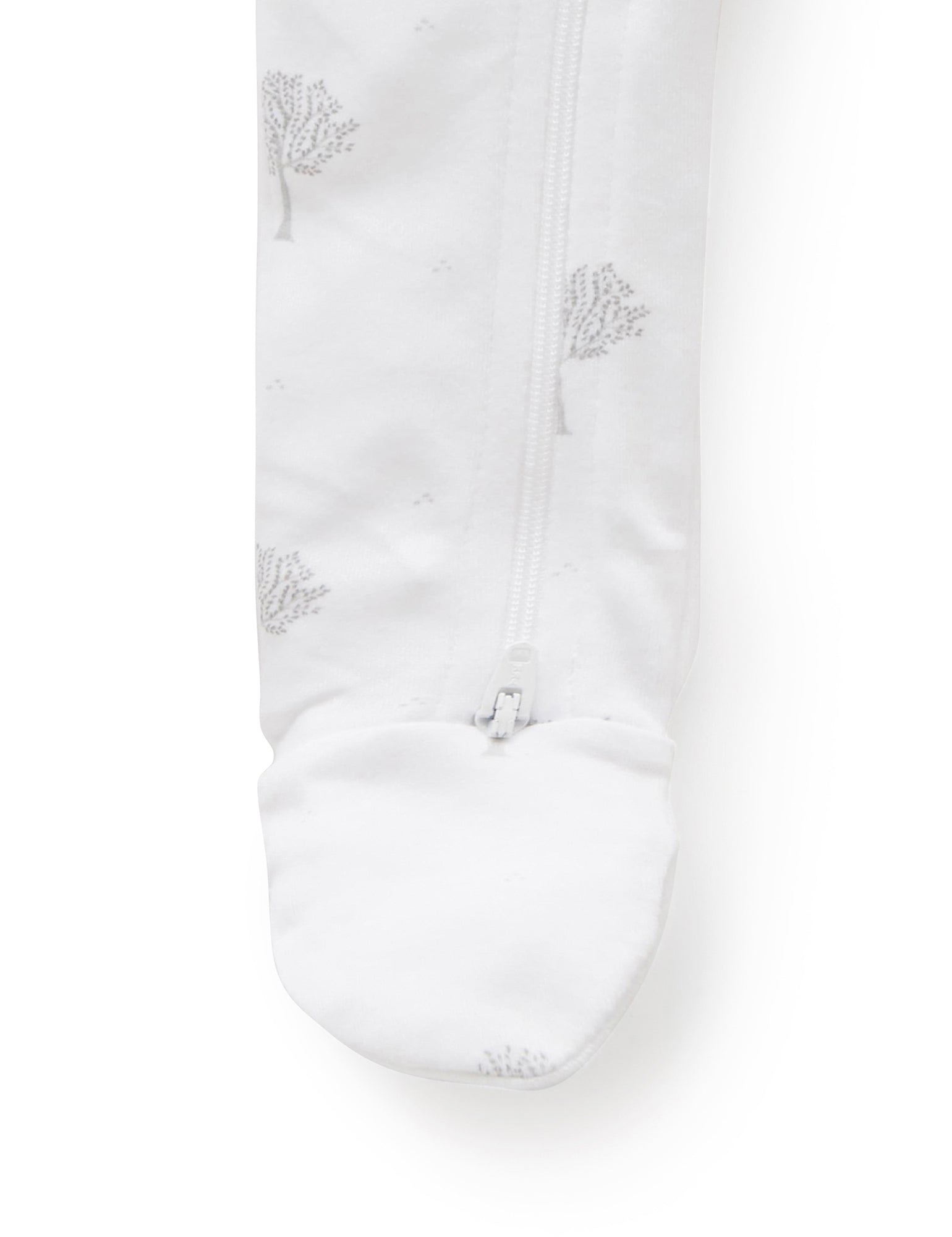 Zip Growsuit - Pale Grey Tree
