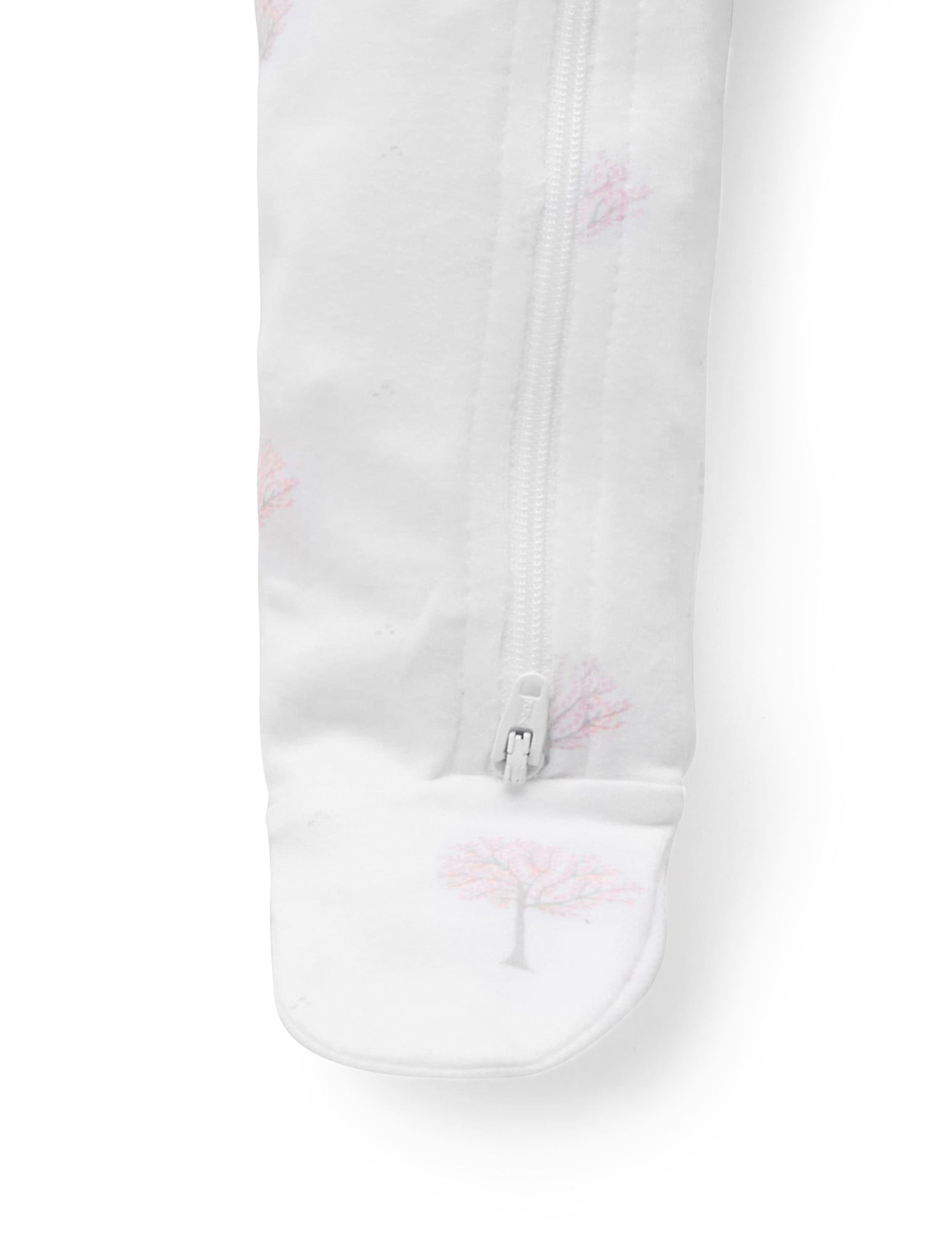 Zip Growsuit - Pale Pink Tree