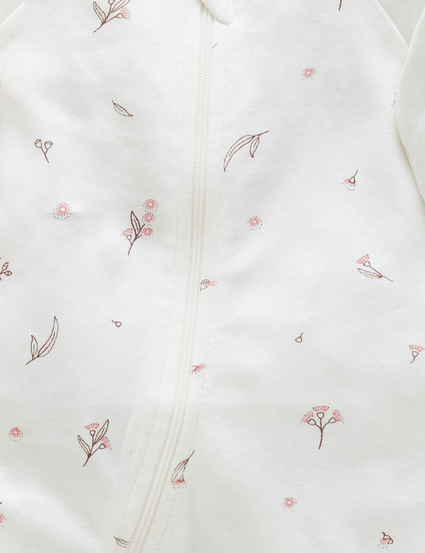 Zip Growsuit - Vanilla Blossom