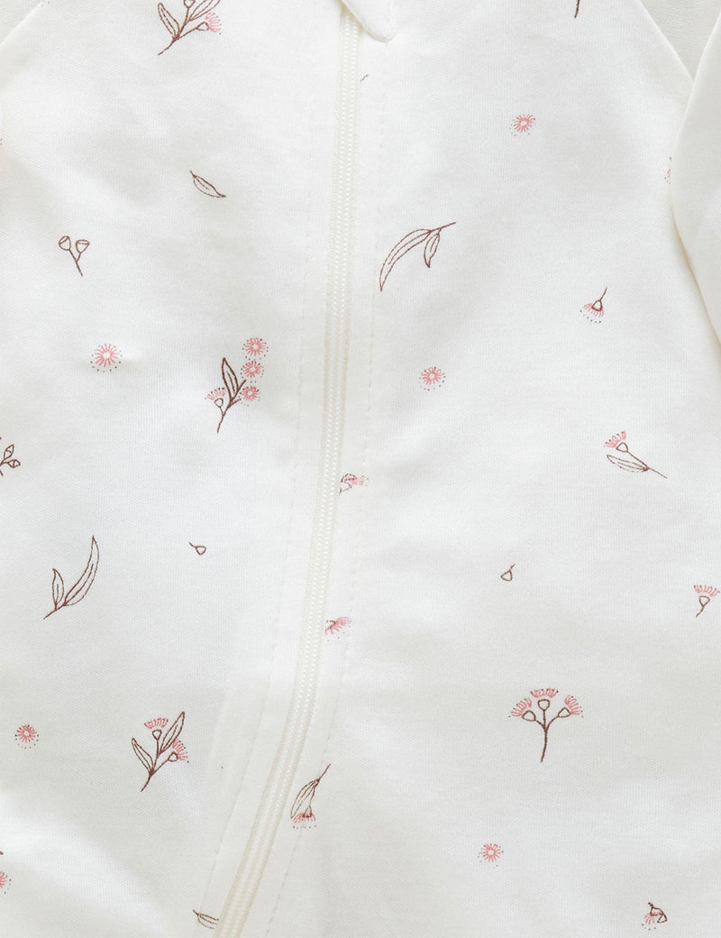 Zip Growsuit - Vanilla Blossom