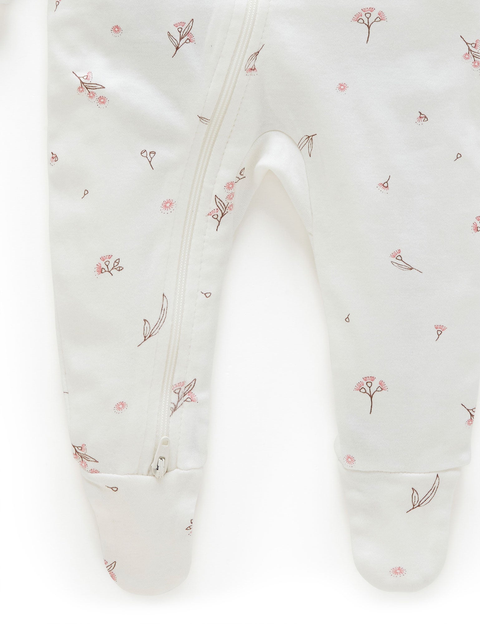 Zip Growsuit - Vanilla Blossom