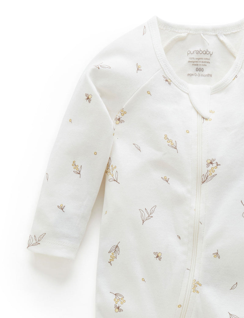 Zip Growsuit - Vanilla Wattle Bee