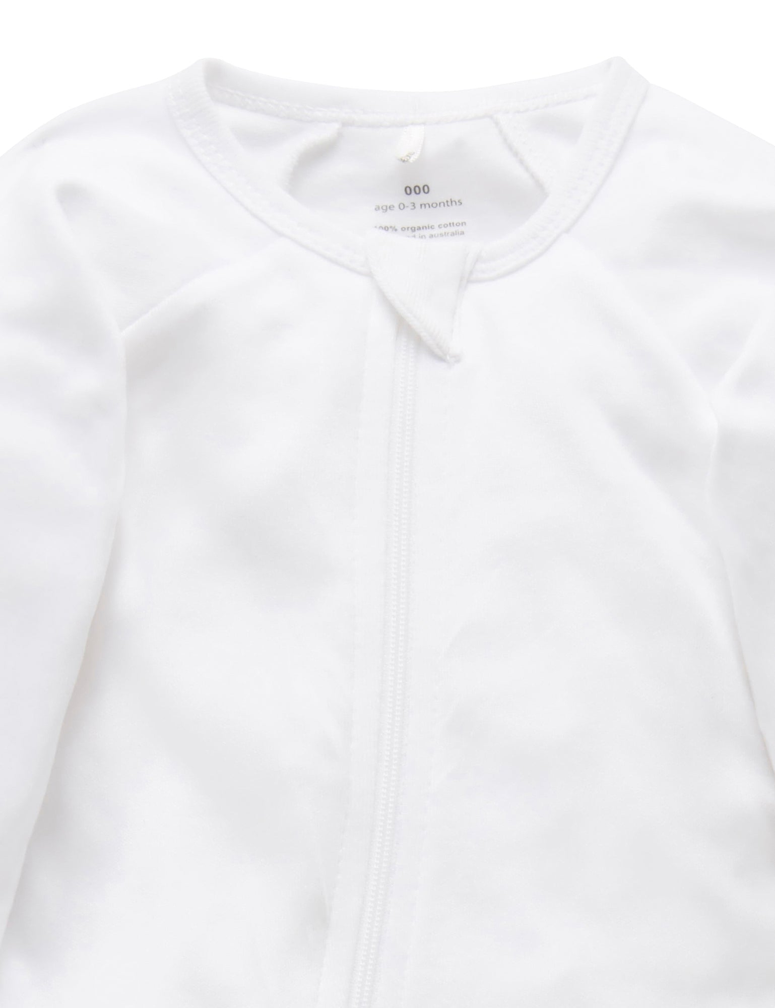 Zip Growsuit - White
