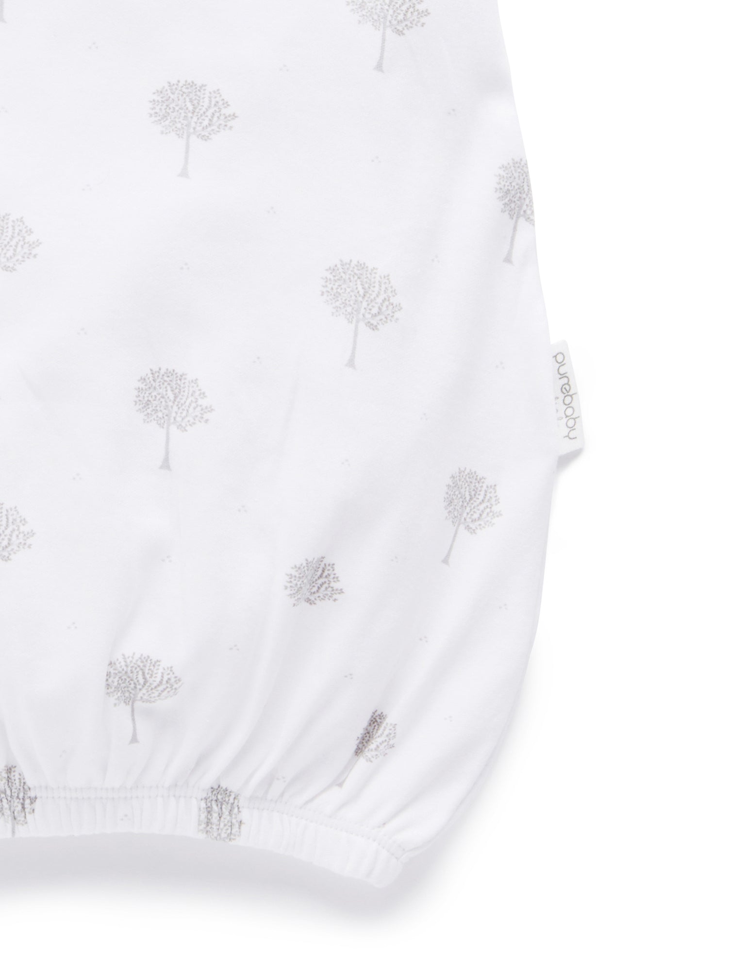 Sleepsuit  - Pale Grey Tree