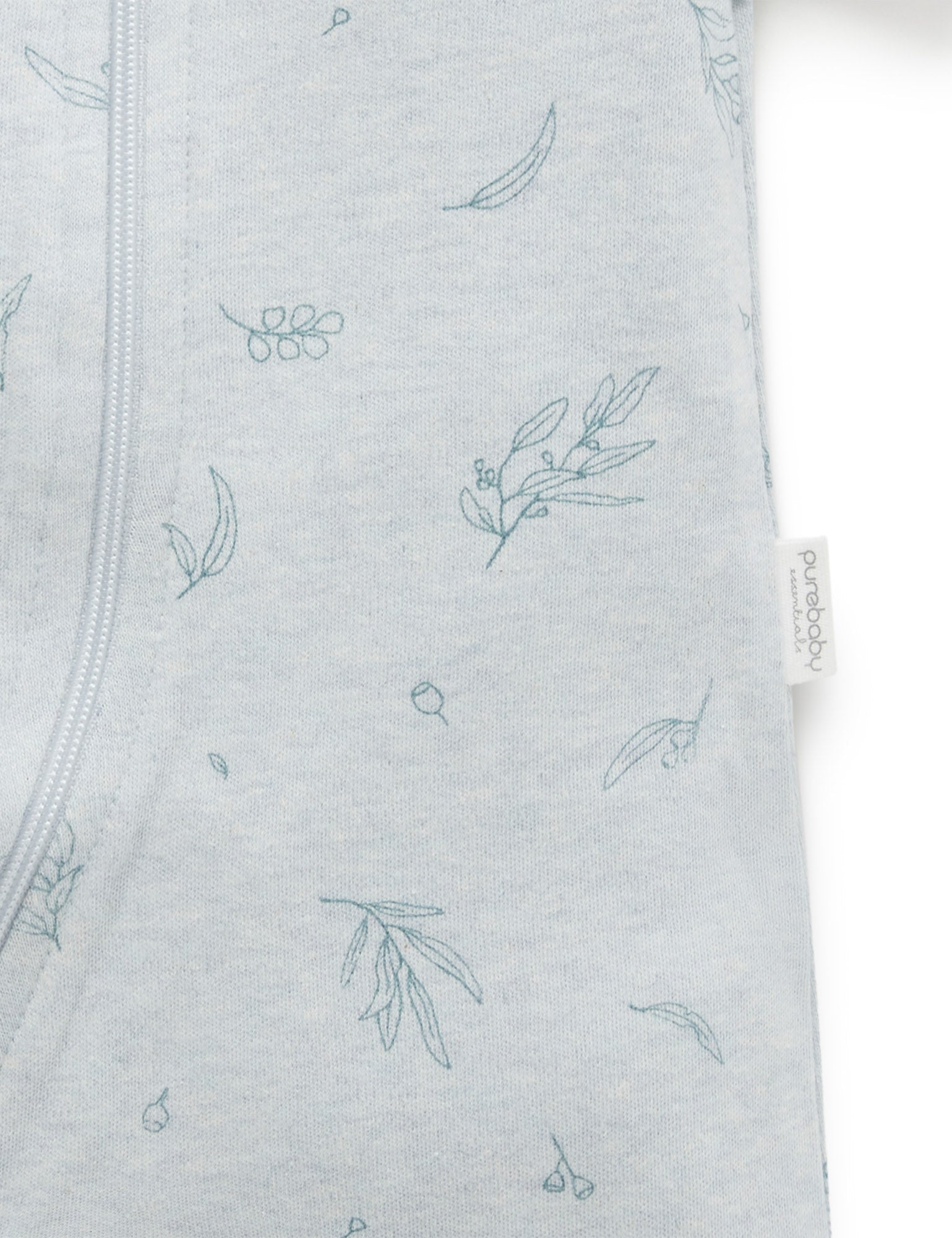 S/S Short Leg Zip Growsuit - Mint Eucalyptus