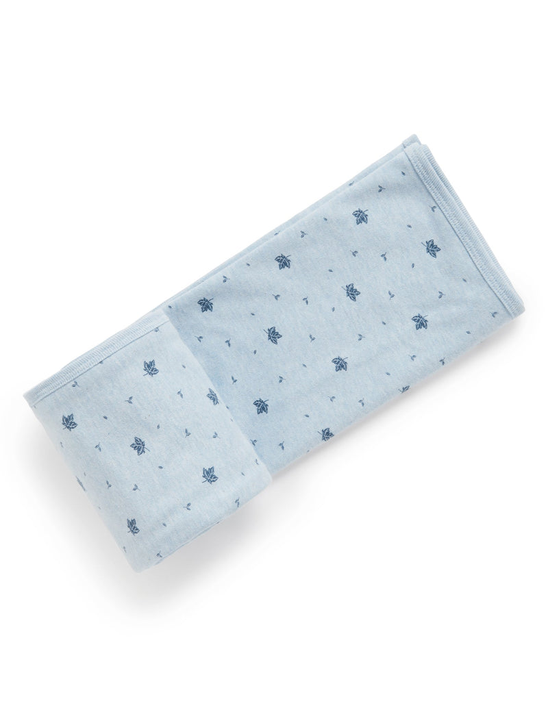 Bunny Rug - Pale Blue Leaf