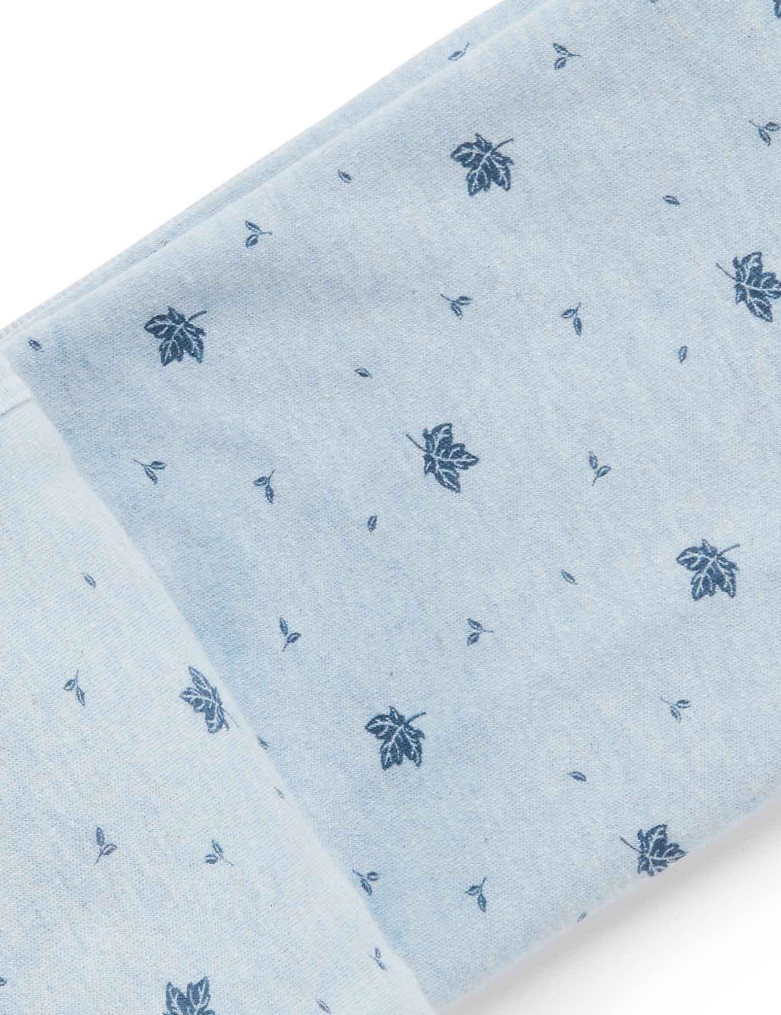 Bunny Rug - Pale Blue Leaf