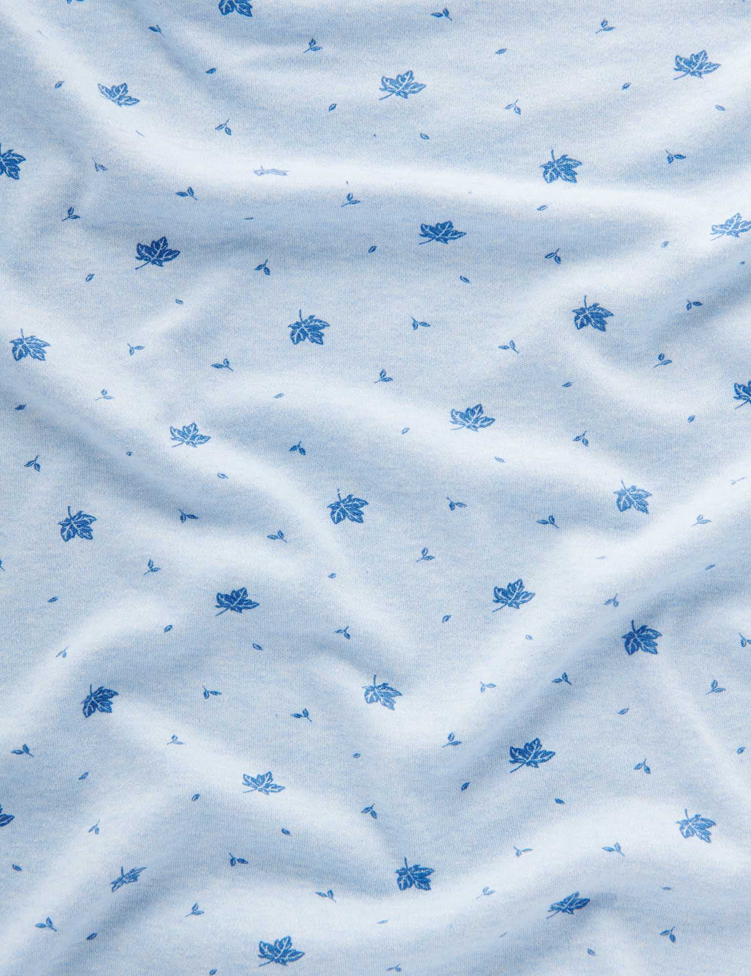 Bunny Rug - Pale Blue Leaf