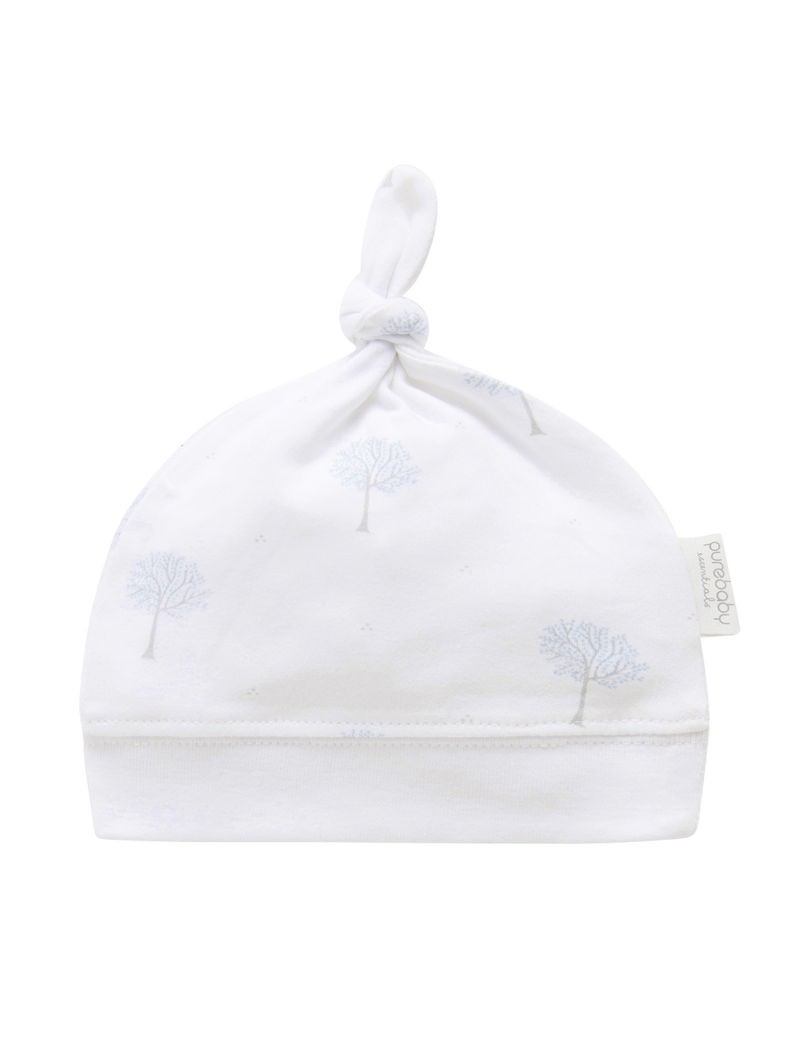 Knot Hat - Pale Blue Tree