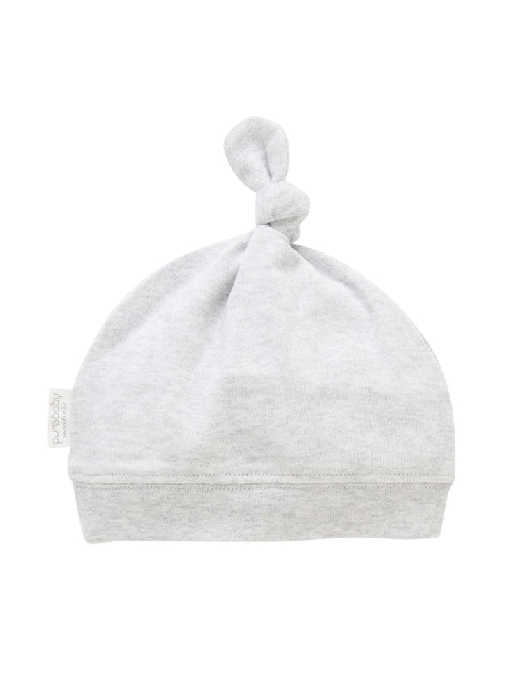 Knot Hat - Pale Grey Melange