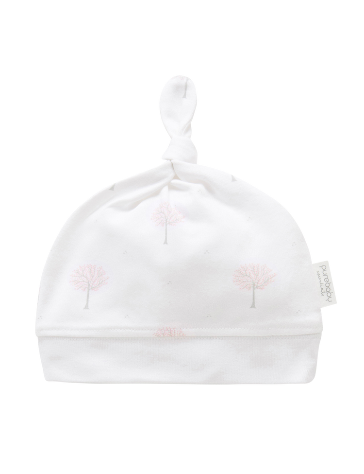 Knot Hat - Pale Pink Tree