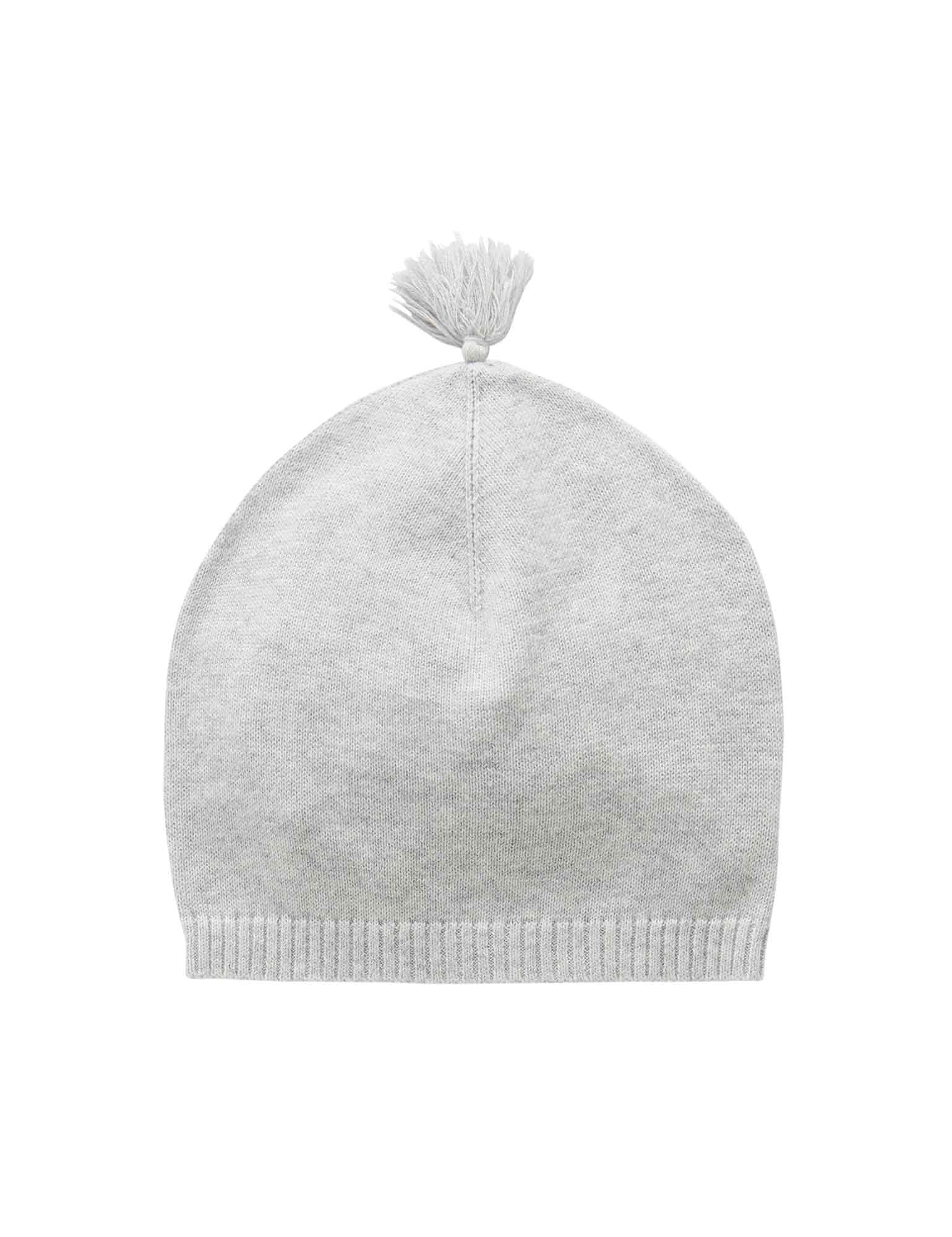 Essentials Newborn Beanie - Pale Grey Melange