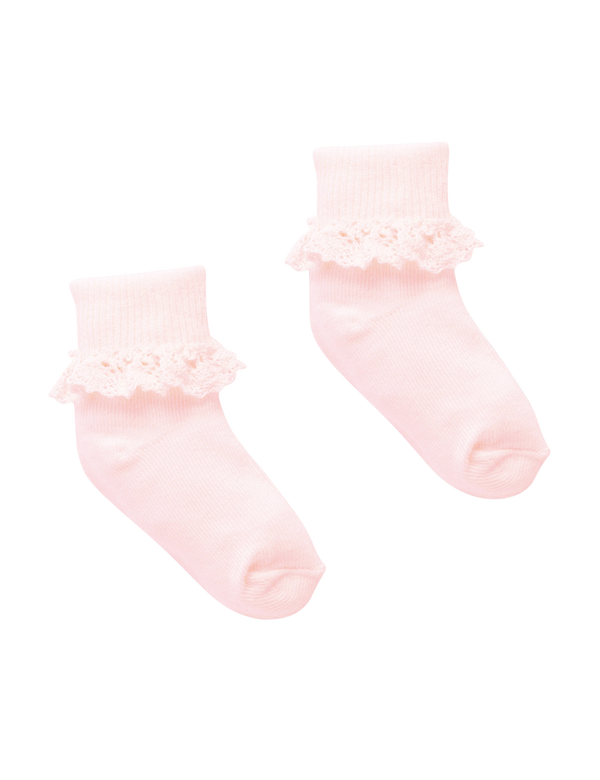 Lace Sock - Pale Pink