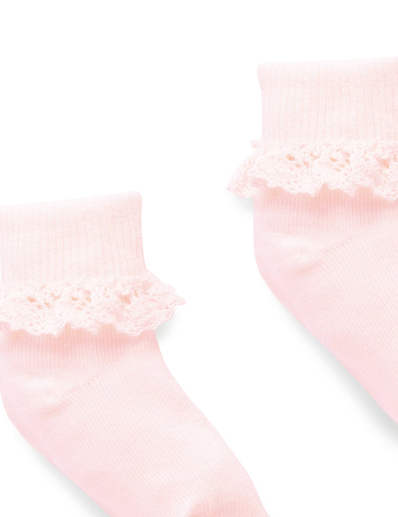 Lace Sock - Pale Pink