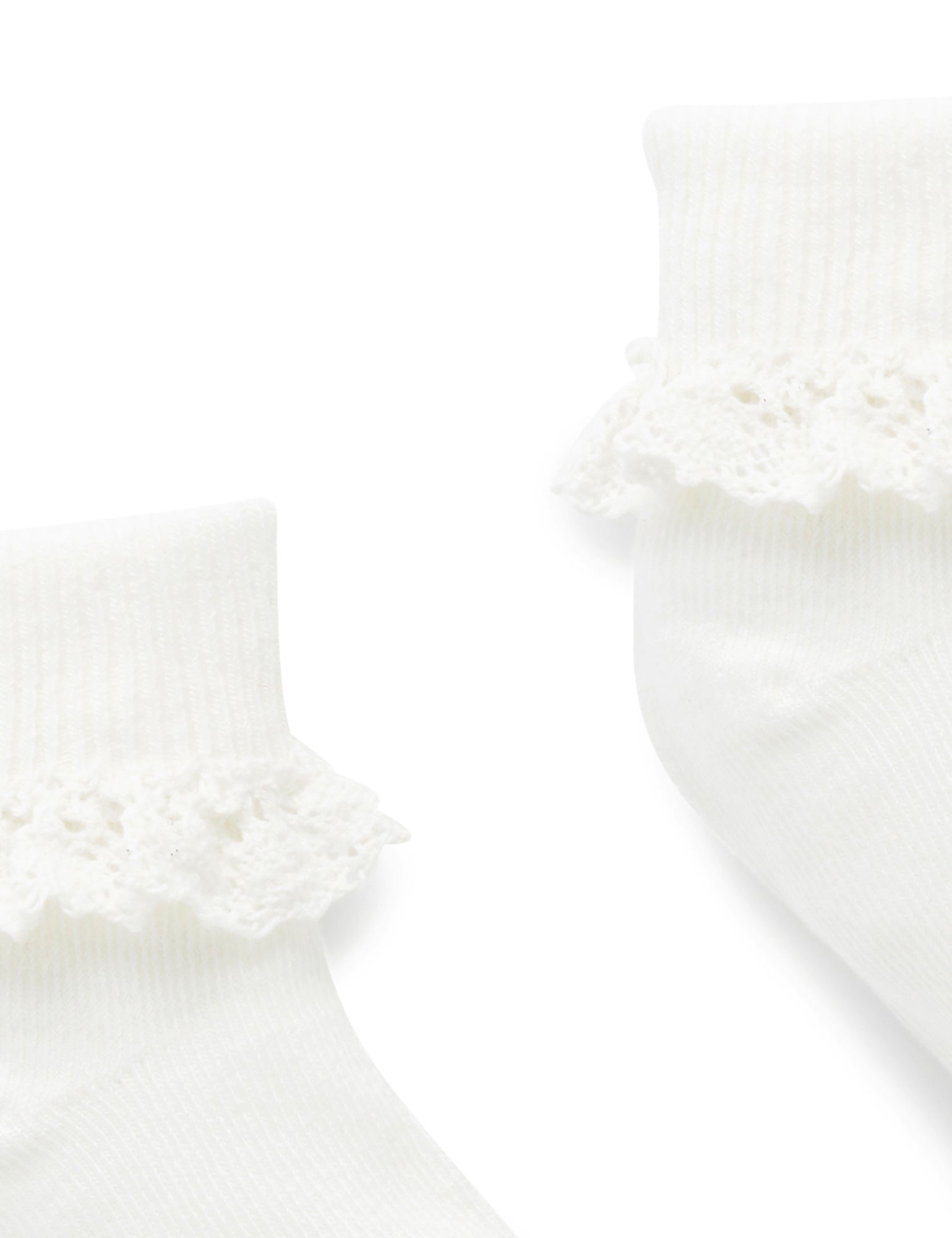 Lace Sock - White