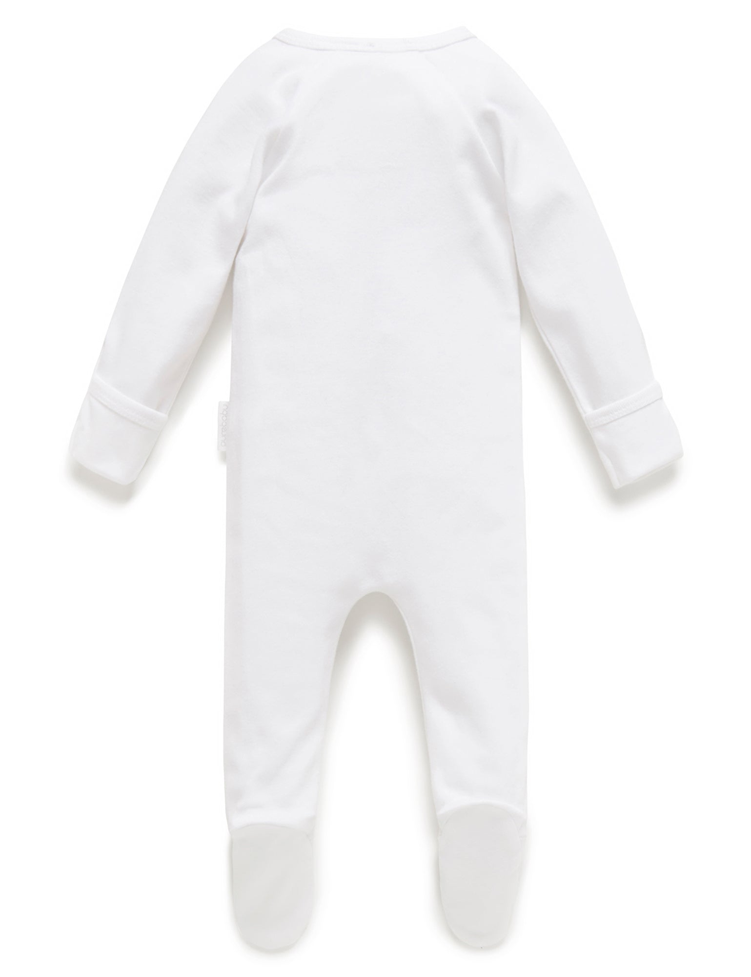 Zip Growsuit - White