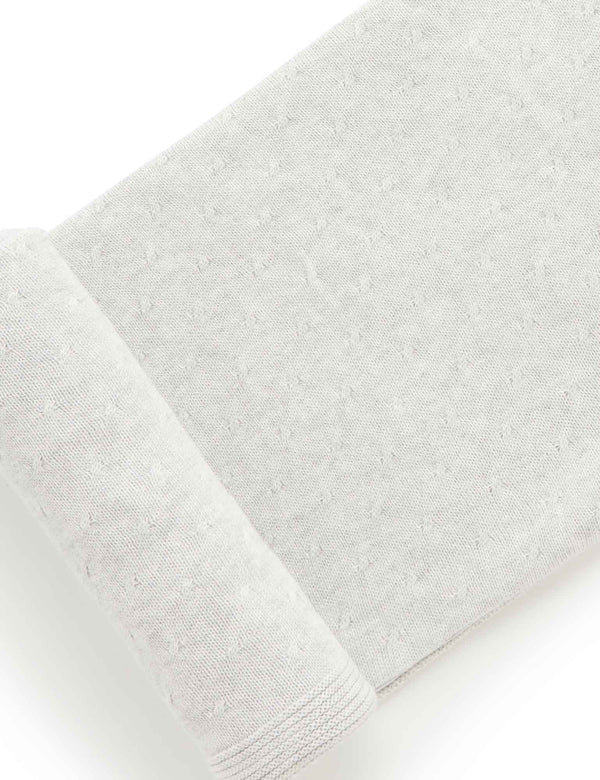 Essentials Blanket - Pale Grey Melange