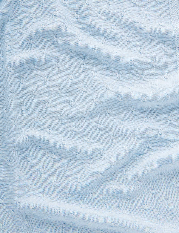 Essentials Blanket - Pale Blue Melange
