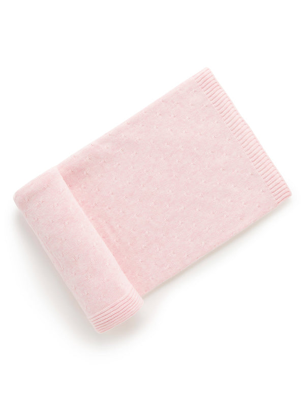 Essentials Blanket - Pale Pink Melange