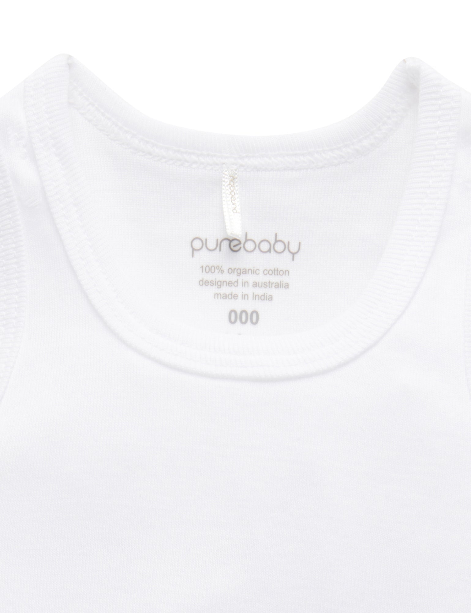 Essential Rib Singlet - White
