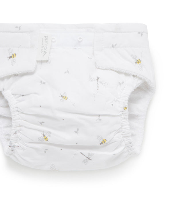 Reusable Nappy Pant - Bumble Bee Print
