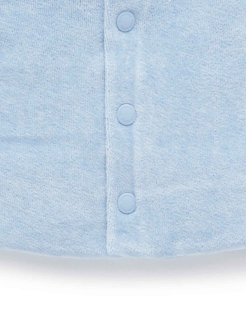 Velour Jacket - Soft Blue Melange