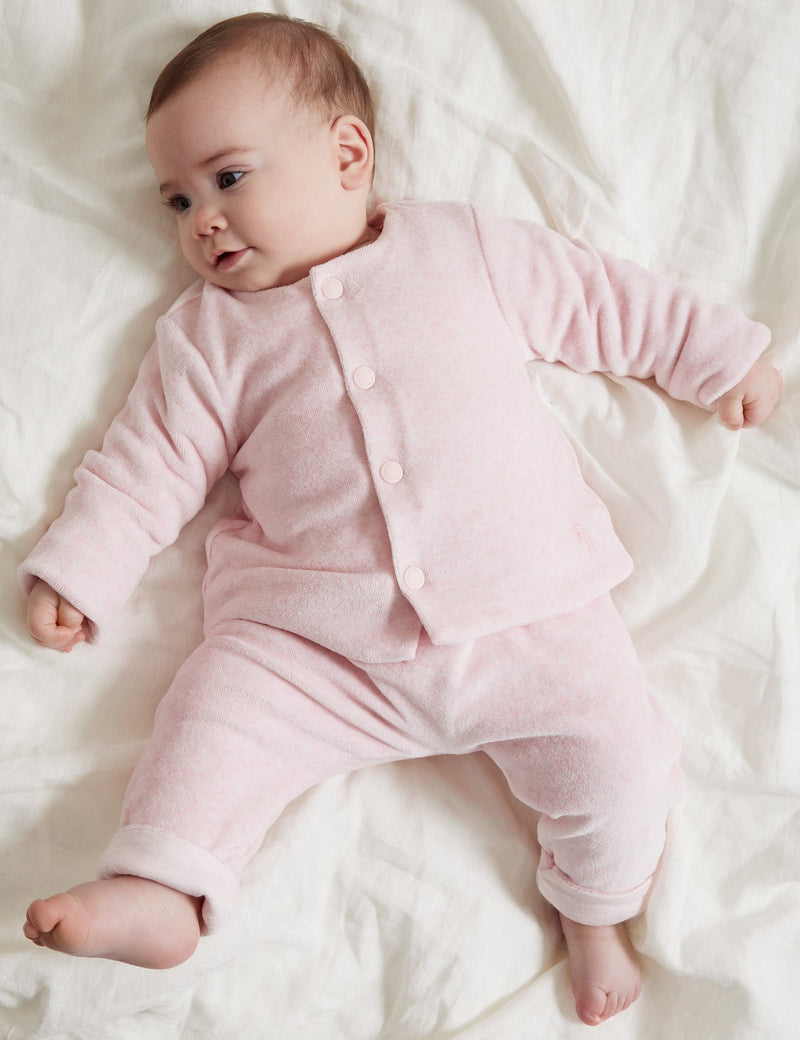 Velour Jacket - Soft Pink Melange