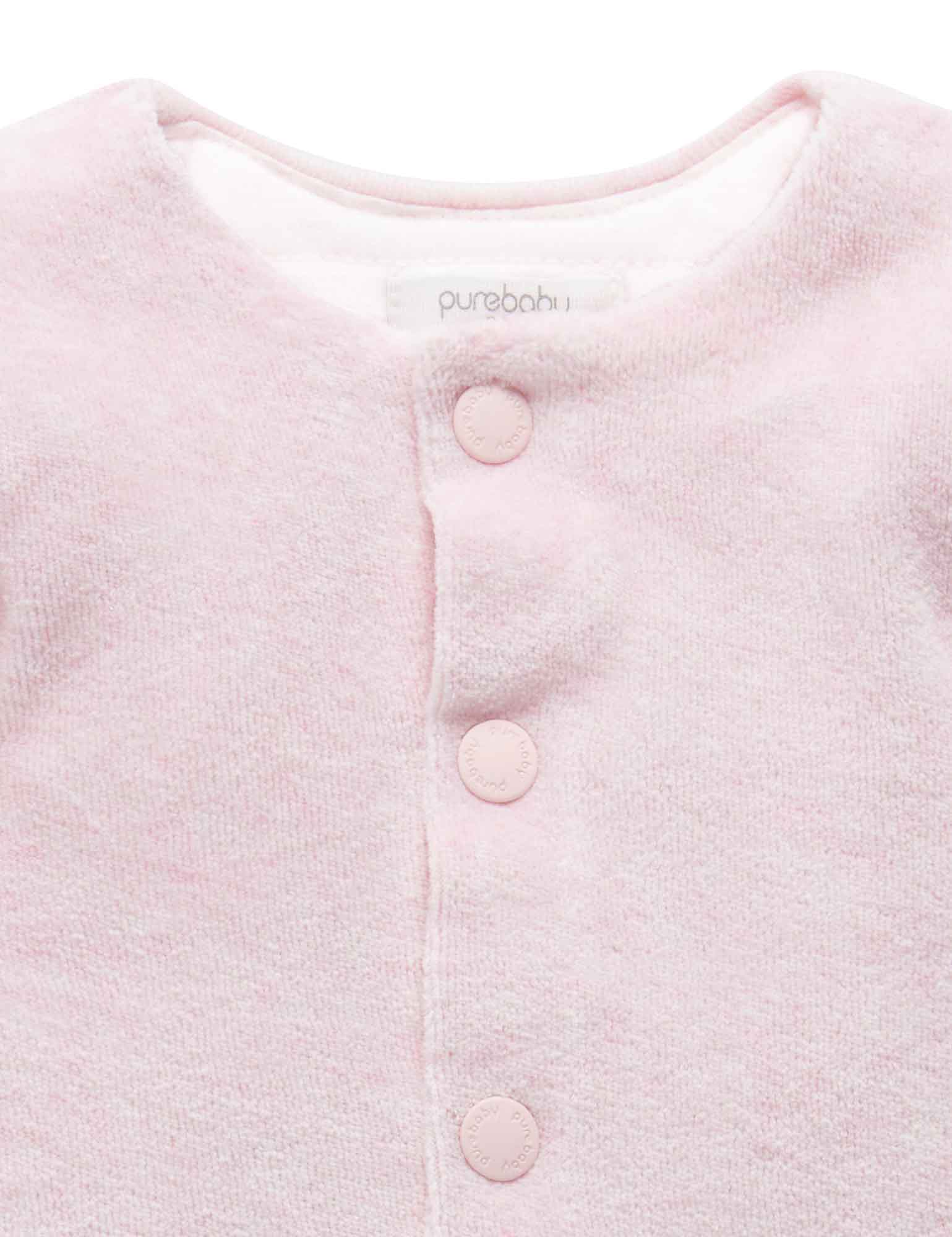 Velour Jacket - Soft Pink Melange
