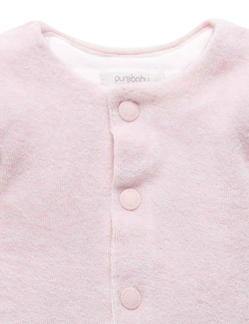 Velour Jacket - Soft Pink Melange