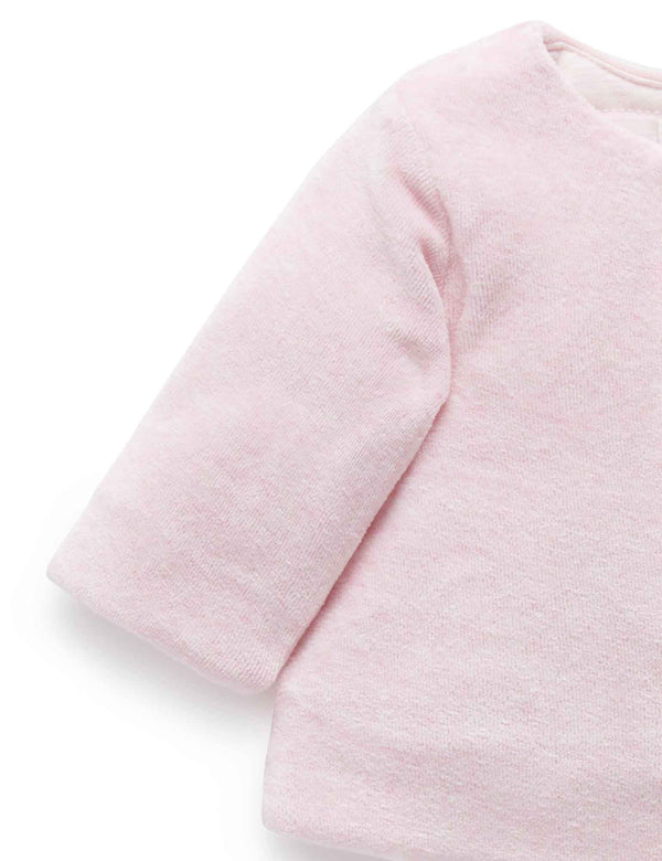 Velour Jacket - Soft Pink Melange