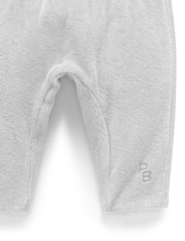 Velour Softy Pant - Pale Grey Melange