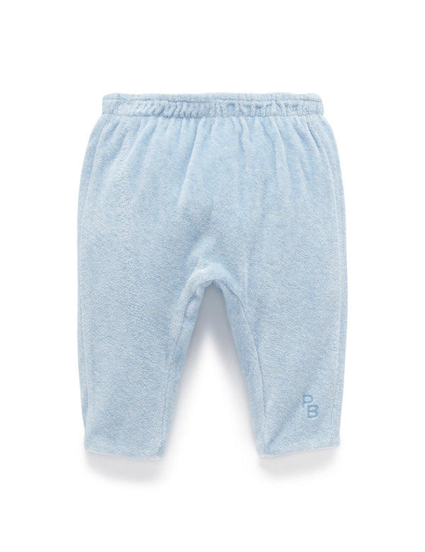 Velour Softy Pant - Soft Blue Melange