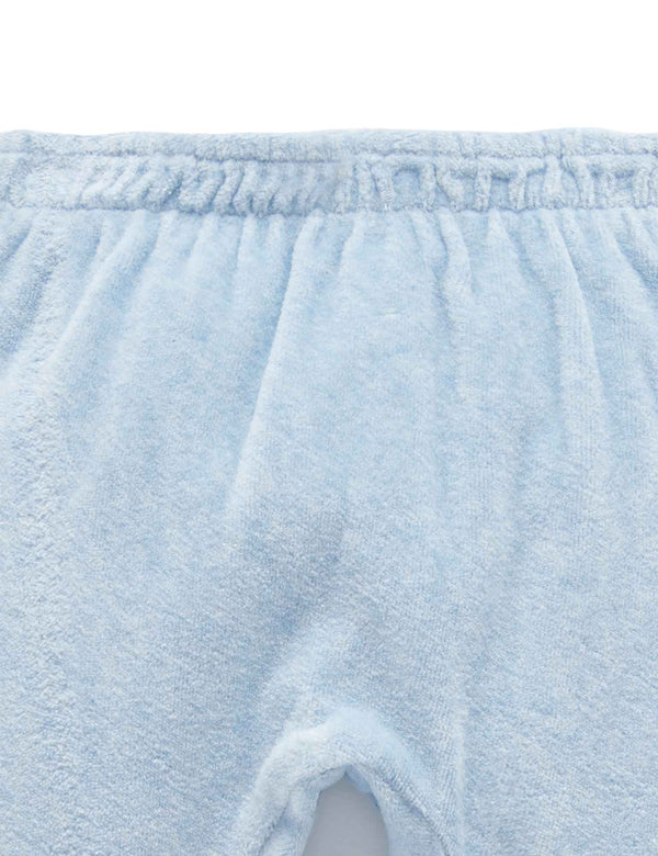 Velour Softy Pant - Soft Blue Melange