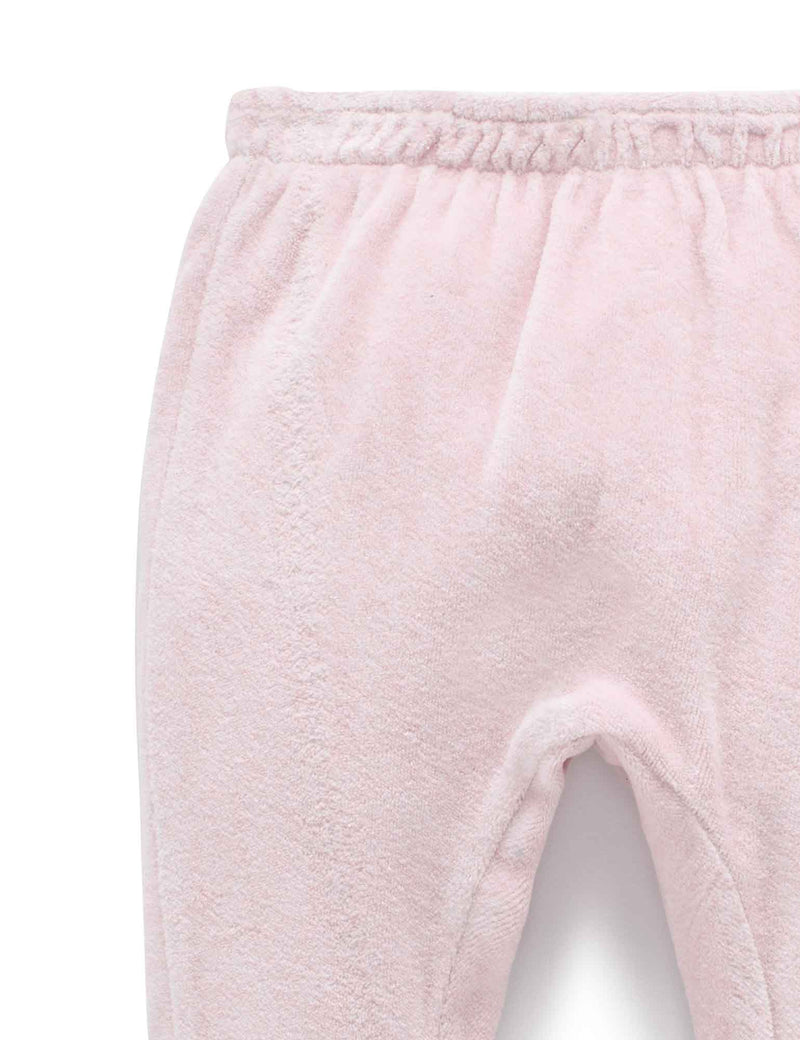 Velour Softy Pant - Soft Pink Melange