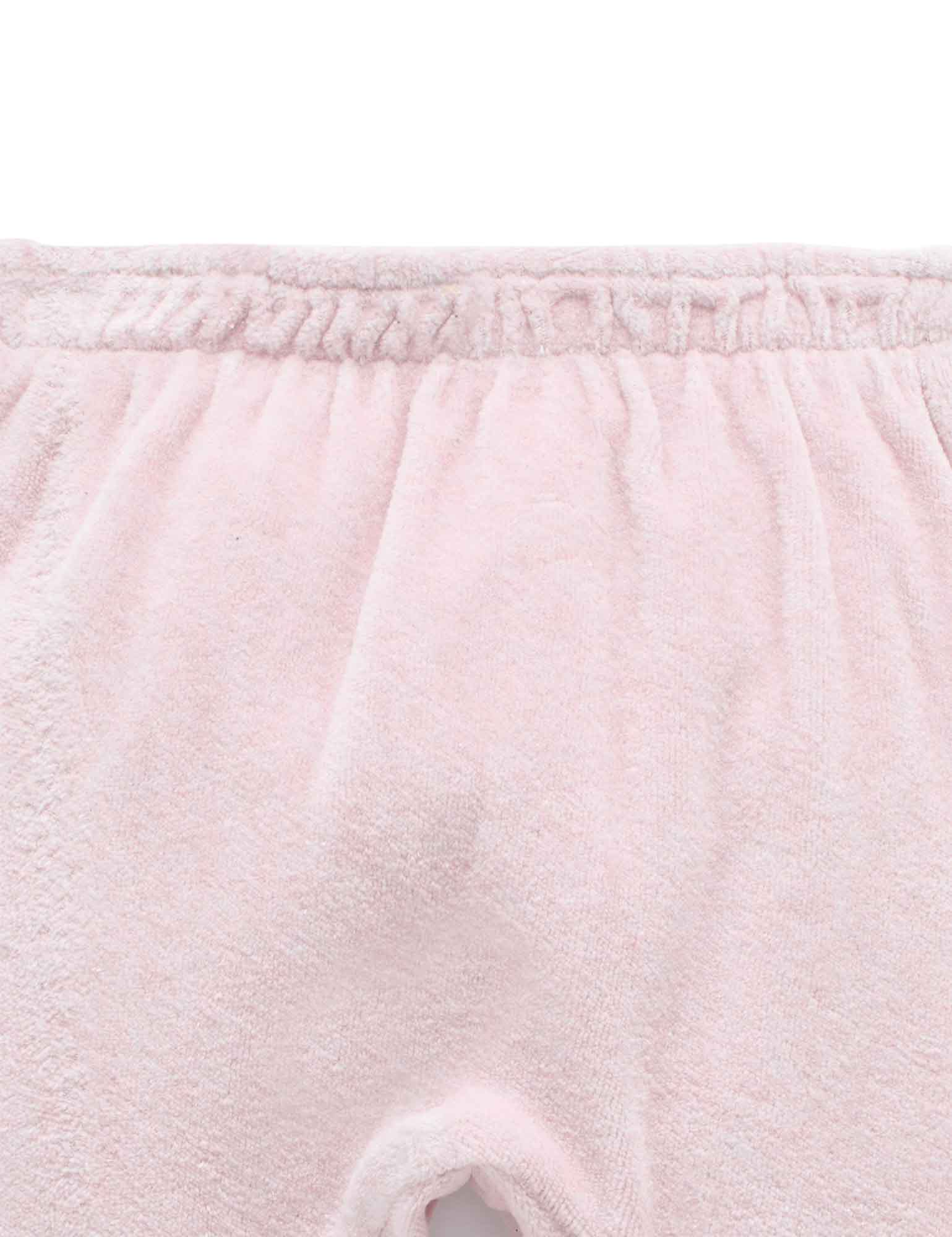 Velour Softy Pant - Soft Pink Melange