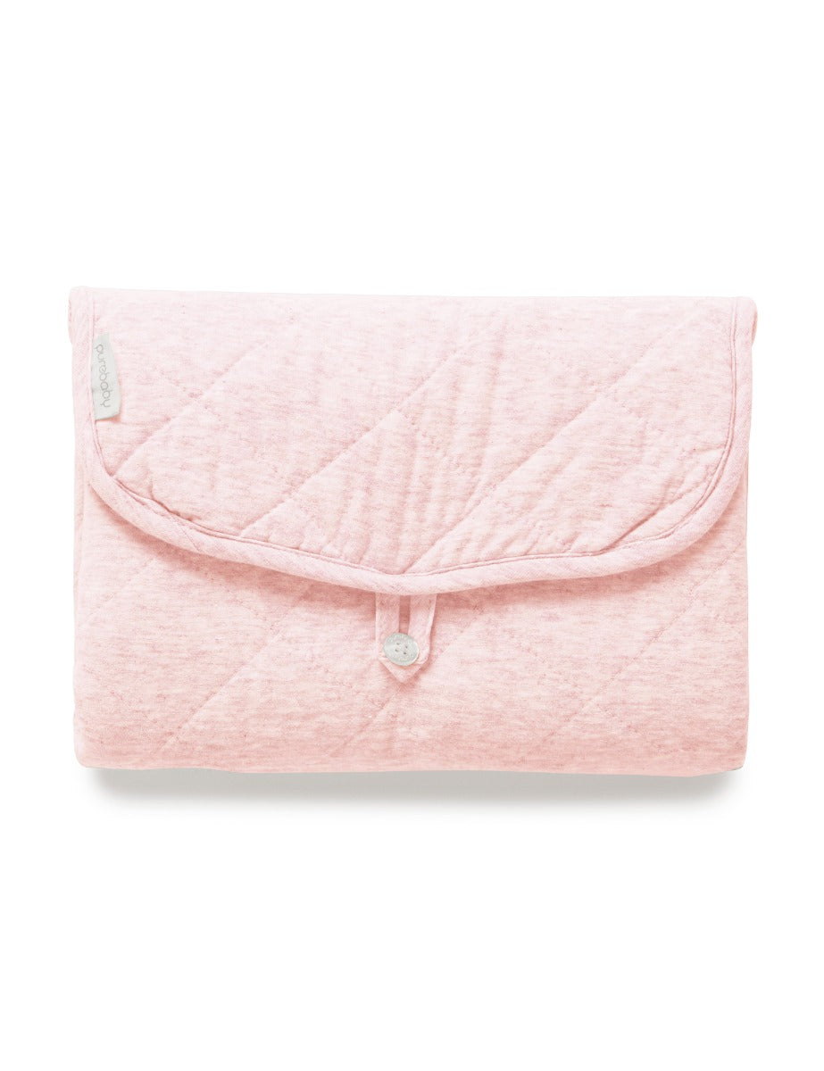 Quilted Change Mat - Soft Pink Melange