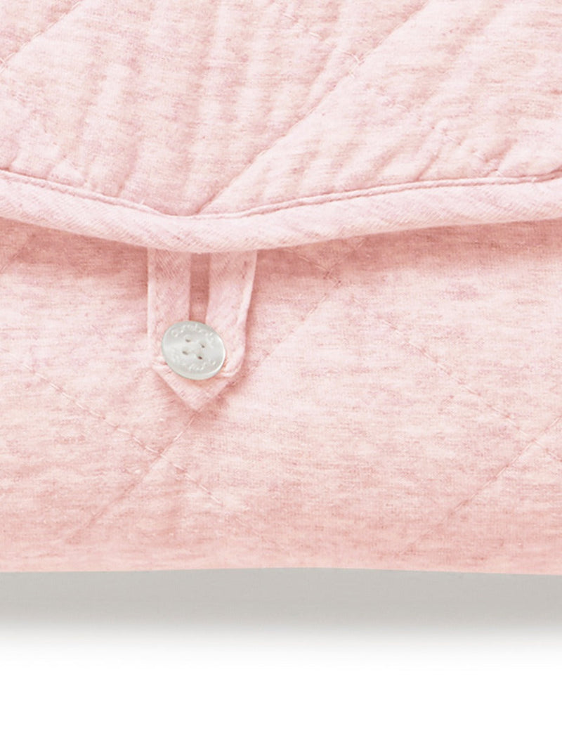 Quilted Change Mat - Soft Pink Melange