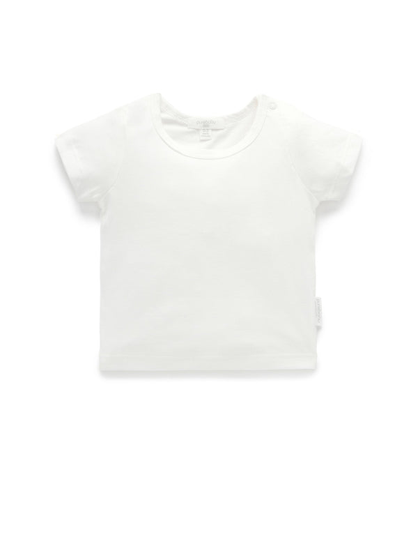 Essential Newborn Tee - Vanilla
