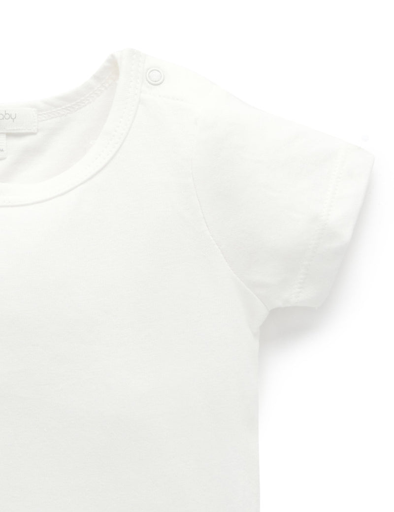 Essential Newborn Tee - Vanilla